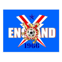 England 1966 football fans postcards and gifts