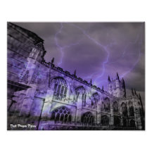 England Castle Storm 14x11 Photographic print