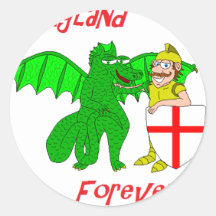 England Forever Stickers