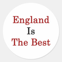 England Is The Best Round Sticker