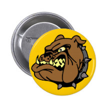 English Bulldog Cartoon Button