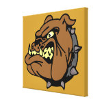 English Bulldog Cartoon Canvas Prints