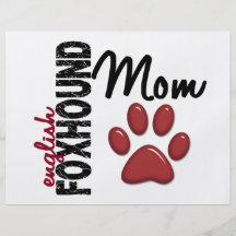 English Foxhound Mum 2 Flyer Design