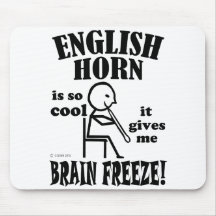 English Horn, Brain Freeze Mousepad