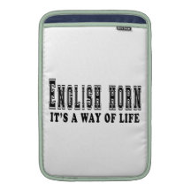 English Horn It's way of life MacBook Air Sleeves