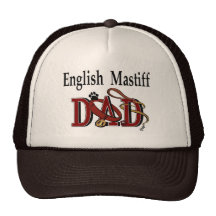 English Mastiff Dad Gifts Mesh Hats