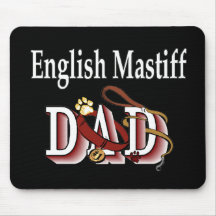 English Mastiff Dad Gifts Mouse Pads