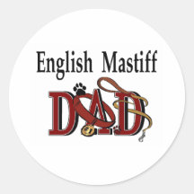 English Mastiff Dad Sticker