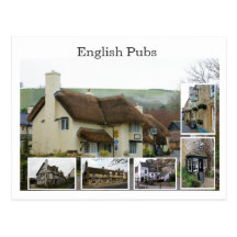 English Pub Scenes - Customised - Customised Post Card
