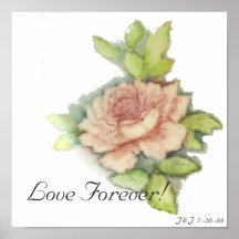 English Rose Poster-Customise