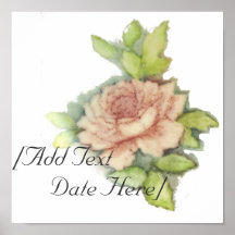 English Rose Poster-Customise