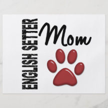 English Setter Mum 2 Full Color Flyer