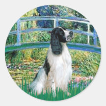English Springer 7 - Bridge Round Stickers