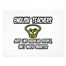 English Teachers...Like Regular People, Smarter Personalised Announcement
