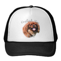 English Toy Spaniel Dad 2 hats