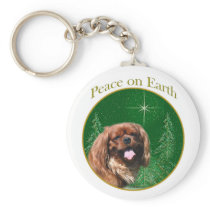 English Toy Spaniel Peace keychains
