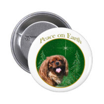 English Toy Spaniel Peace buttons