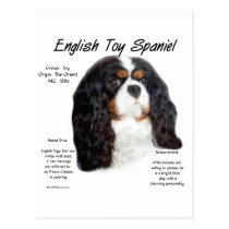 English Toy Spaniel prince charles History Design postcards