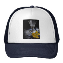 Engraved wineglasses hats