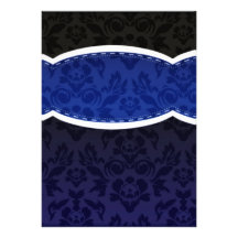 Enlightening Blue floral wedding gift Personalised Announcement