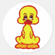 Ente duck runder sticker