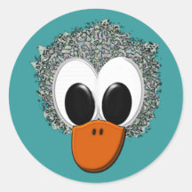 Ente Kopf duck head Stickers