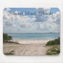 Entrance to Sanibel Beach Mouse Pads