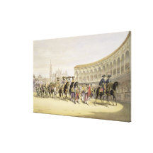 Entry of the Toreros in Procession, 1865 (colour l Canvas Prints