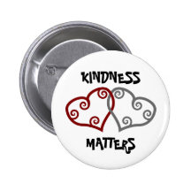 Entwined Hearts Kindness Matters Buttons