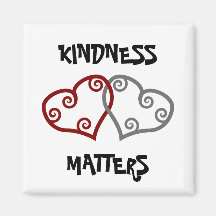 Entwined Hearts Kindness Matters Fridge Magnet