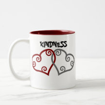 Entwined Hearts Kindness Matters Mug