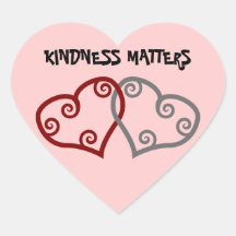 Entwined Hearts Kindness Matters Sticker