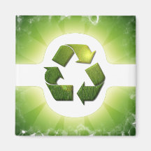 Environmental Issues Square Magnet
