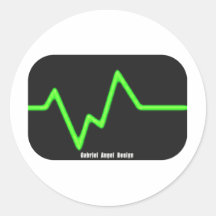 Envy Beat Round Stickers