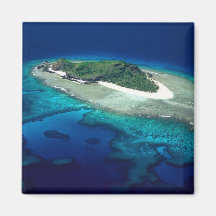 Eori Island, Mamanuca Islands, Fiji - aerial Refrigerator Magnets