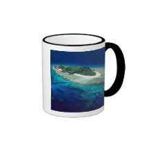 Eori Island, Mamanuca Islands, Fiji - aerial Coffee Mugs