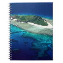 Eori Island, Mamanuca Islands, Fiji - aerial Note Books