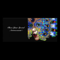 EPHEMERAL ,halloween masquerade ball, blue mask invitations