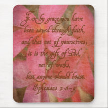 Ephesians 2:8-9 mouse pads
