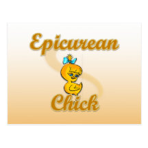 Epicurean Chick Postcard