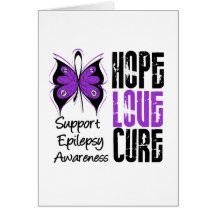 Epilepsy Awareness Hope Love Cure Card