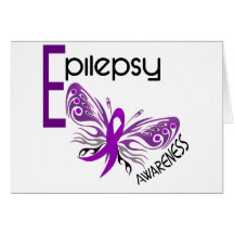 Epilepsy BUTTERFLY 3 Greeting Cards