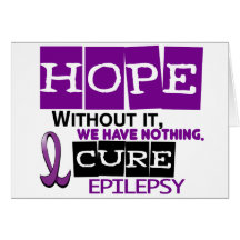 Epilepsy HOPE 2 Greeting Cards