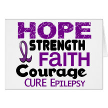 Epilepsy HOPE 3 Greeting Card