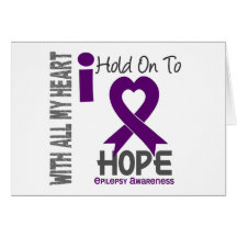 Epilepsy I Hold On To Hope Cards