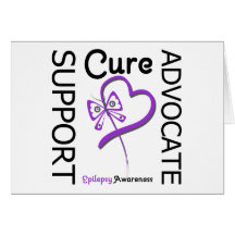 Epilepsy Support Advocate Cure Greeting Card