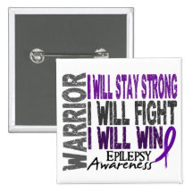 Epilepsy Warrior Pins