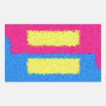 Equal Rights Logo, Impressionist's Style Rectangular Stickers