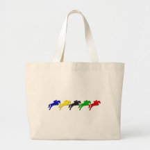 Equestrian dressage and show jumping horse tote bag