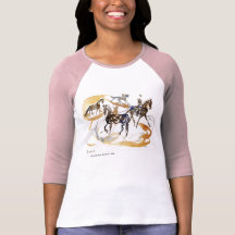 equestrian watercolor tees